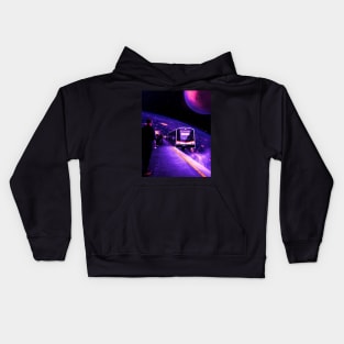 Space train Kids Hoodie